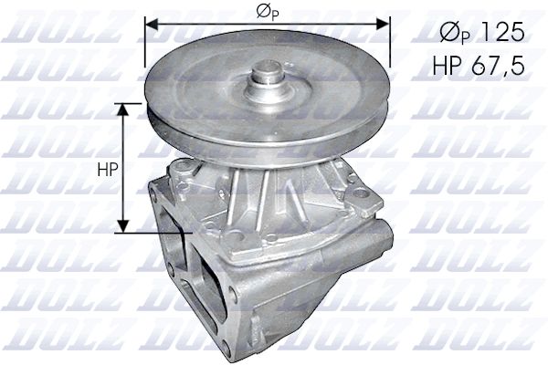 Wasserpumpe, Motorkühlung DOLZ s124