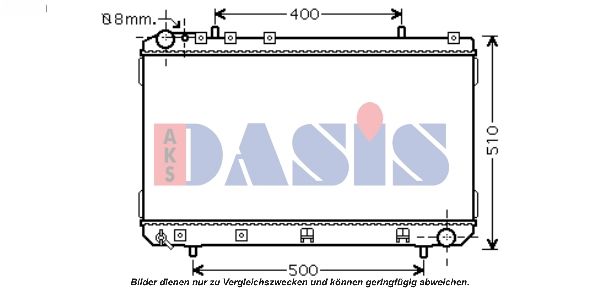 Kühler, Motorkühlung AKS DASIS 520105N