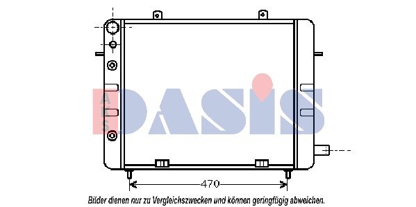 Kühler, Motorkühlung AKS DASIS 150540N