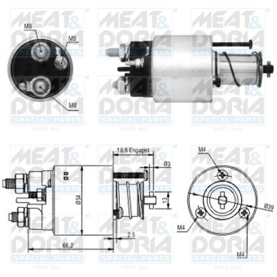 Magnetschalter, Starter MEAT & DORIA 46054