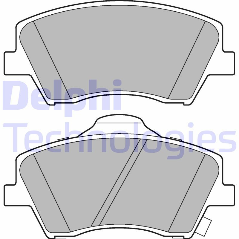 Bromsbeläggssats, skivbroms DELPHI LP3264