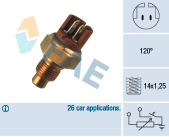 Sensor, Kühlmitteltemperatur FAE 34130