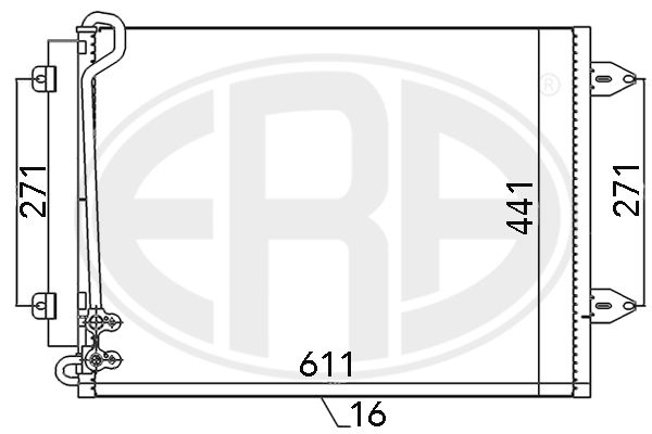 Kondensator, Klimaanlage ERA 667044