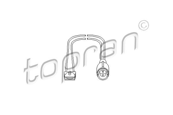 Sensor, Bremsbelagverschleiß TOPRAN 500 669