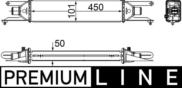 Ladeluftkühler MAHLE CI205000P