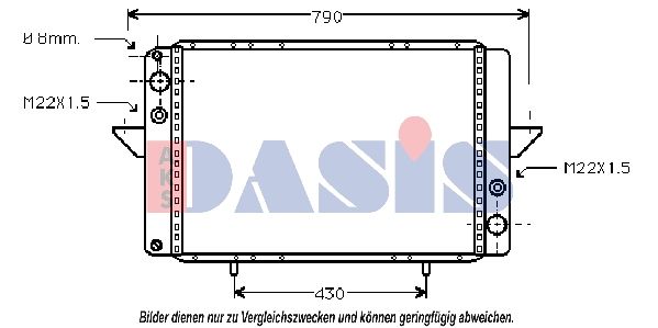 Kühler, Motorkühlung AKS DASIS 181240N