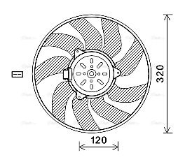 Lüfter, Motorkühlung AVA QUALITY COOLING sb7504