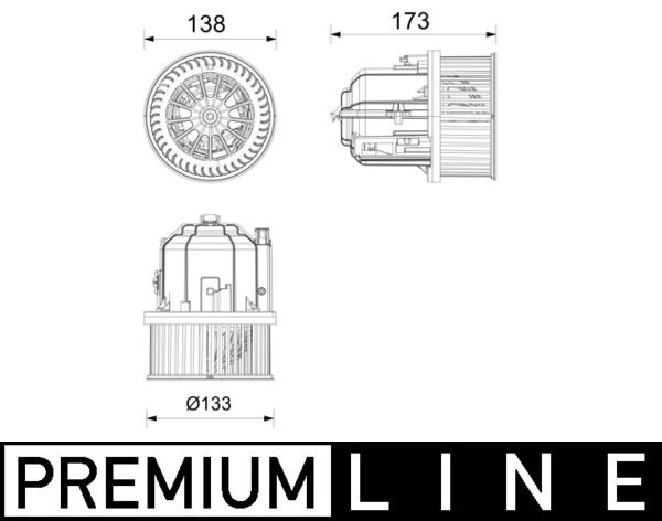 Innenraumgebläse MAHLE AB437000P