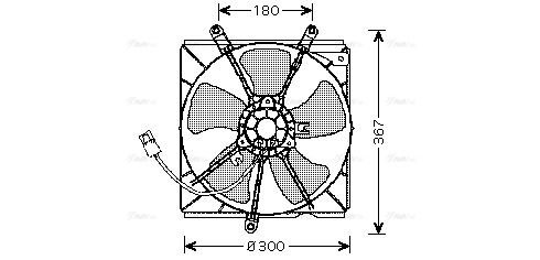 Lüfter, Motorkühlung AVA QUALITY COOLING to7540