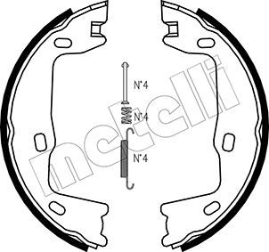 Bremsbackensatz, Feststellbremse METELLI 53-0302K