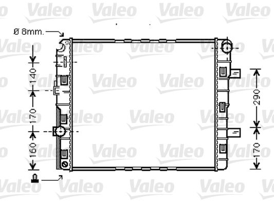 Kühler, Motorkühlung VALEO 733423