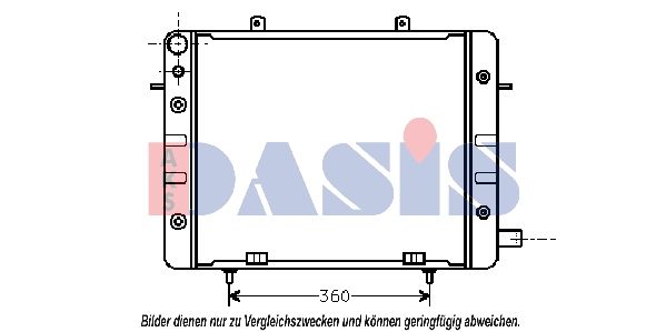 Kühler, Motorkühlung AKS DASIS 150001N