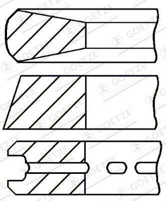 Kolbenringsatz GOETZE ENGINE 08-431600-00