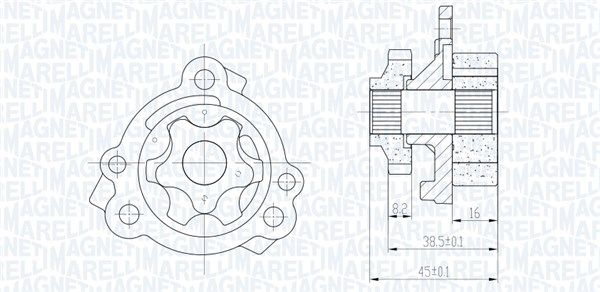 Ölpumpe MAGNETI MARELLI 351516000111