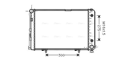 Kühler, Motorkühlung AVA QUALITY COOLING ms2110