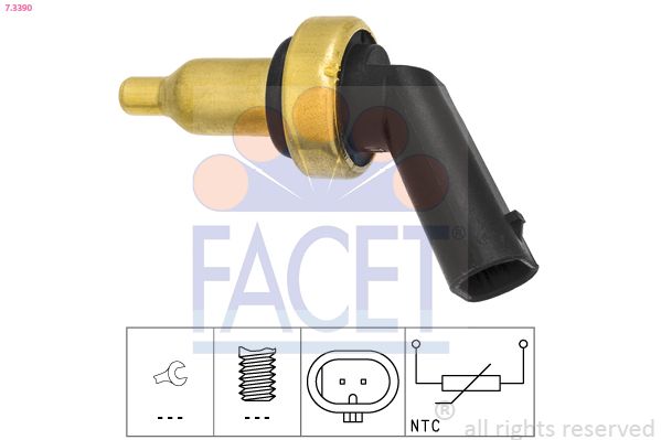 Sensor, Kühlmitteltemperatur FACET 7.3390