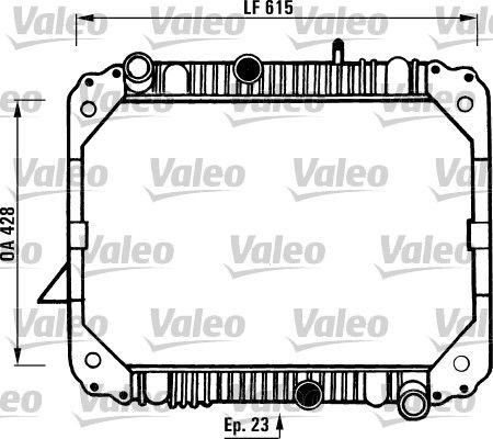 Kühler, Motorkühlung VALEO 730892