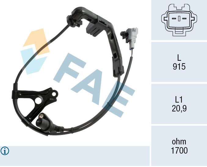 Sensor, Raddrehzahl FAE 78578