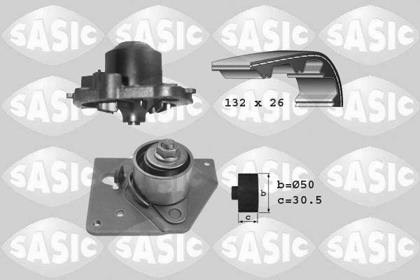 Wasserpumpe + Zahnriemensatz SASIC 3904007