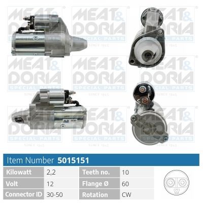 Starter MEAT & DORIA 5015151