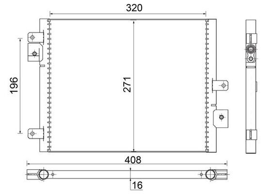 Kondensator, Klimaanlage MAHLE AC354000S