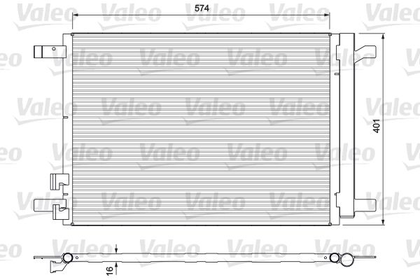Kondensator, Klimaanlage VALEO 814375