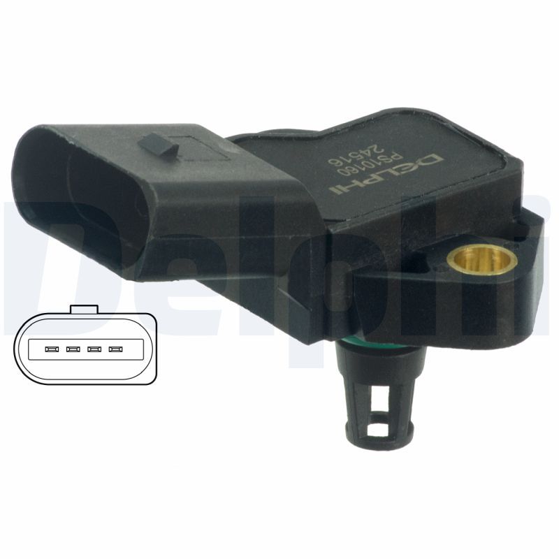 Sensor, Saugrohrdruck DELPHI PS10160