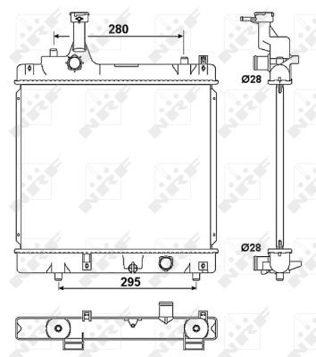 Kühler, Motorkühlung NRF 53078A