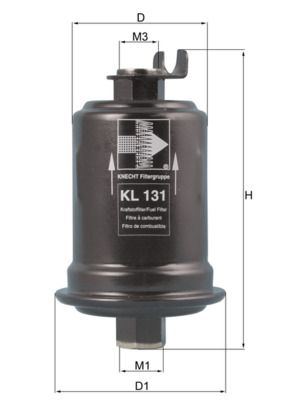 Kraftstofffilter MAHLE KL131