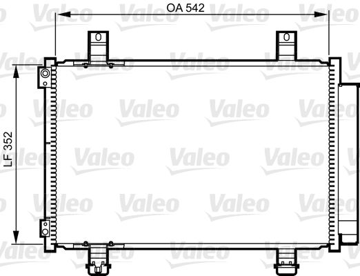 Kondensator, Klimaanlage VALEO 814219