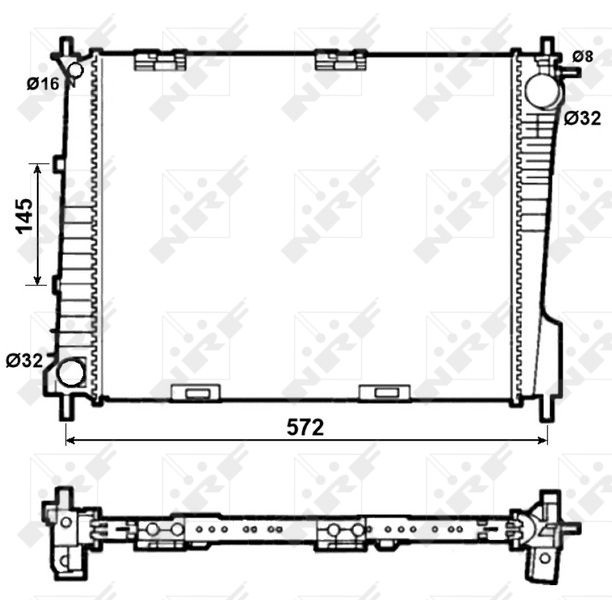 Kühler, Motorkühlung NRF 53077
