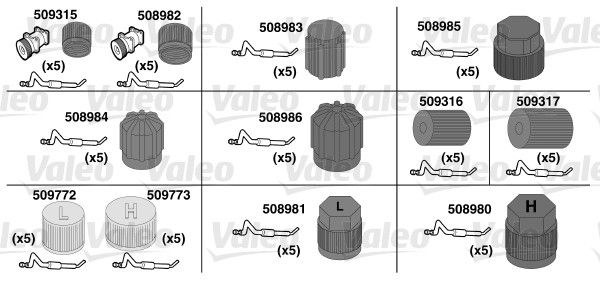 O-Ring-Reparaturset VALEO 509734
