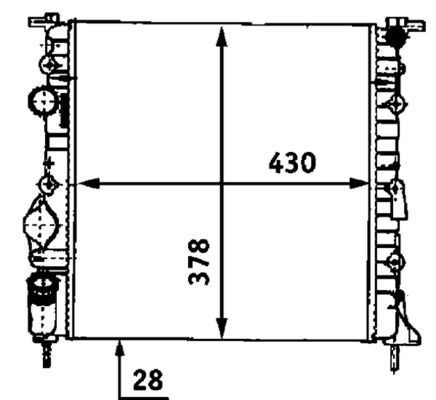 Kühler, Motorkühlung MAHLE CR528000S