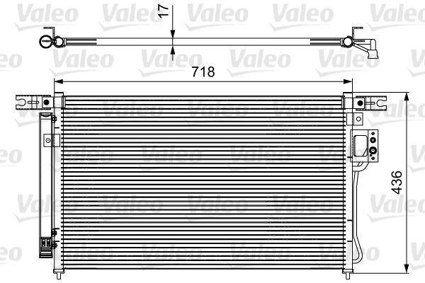 Kondensator, Klimaanlage VALEO 814425
