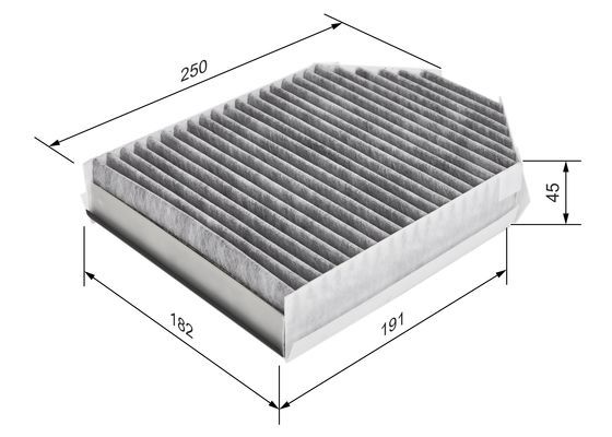 Filter, kupéventilation BOSCH 1 987 435 509