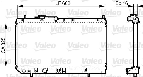 Kühler, Motorkühlung VALEO 731620
