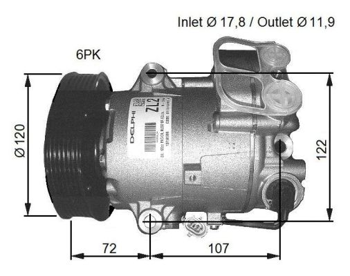 Kompressor, Klimaanlage NRF 32782G