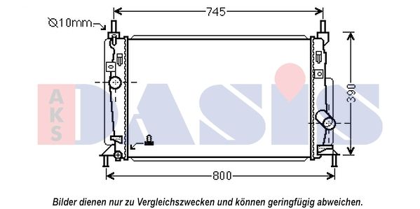 Kühler, Motorkühlung AKS DASIS 110077N