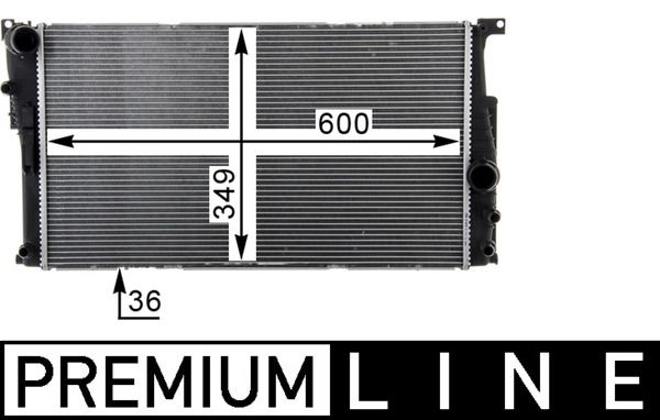 Kühler, Motorkühlung MAHLE CR1725000P