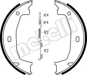 Bremsbackensatz, Feststellbremse METELLI 53-0018K