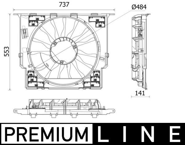 Lüfter, Motorkühlung MAHLE CFF534000P