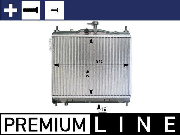 Kühler, Motorkühlung MAHLE CR1277000P