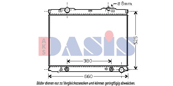 Kühler, Motorkühlung AKS DASIS 510058N