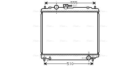 Kühler, Motorkühlung AVA QUALITY COOLING mt2109