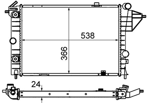 Kühler, Motorkühlung MAHLE CR439000S