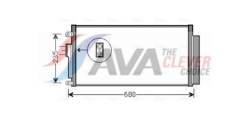 Kondensator, Klimaanlage AVA QUALITY COOLING FTA5386D