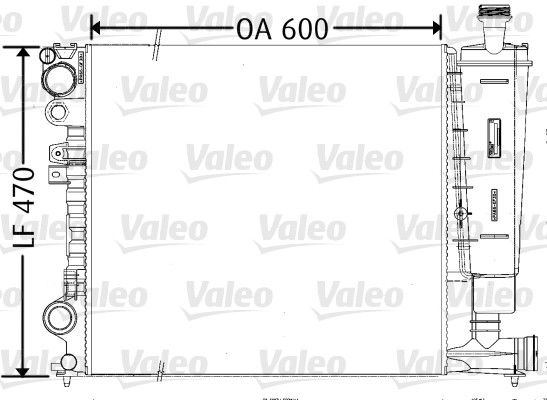 Kühler, Motorkühlung VALEO 731165