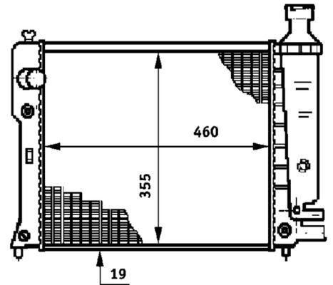 Kühler, Motorkühlung MAHLE CR601000S