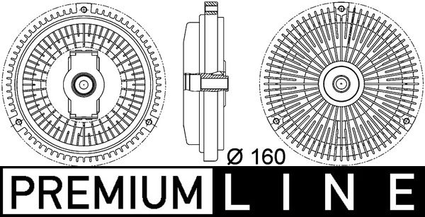 Kupplung, Kühlerlüfter MAHLE CFC107000P