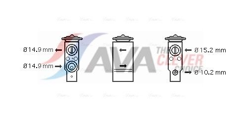 Expansionsventil, Klimaanlage AVA QUALITY COOLING FT1306